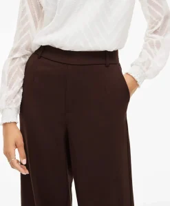 VIVARONE HW WIDE - NOOS dames broek bruin