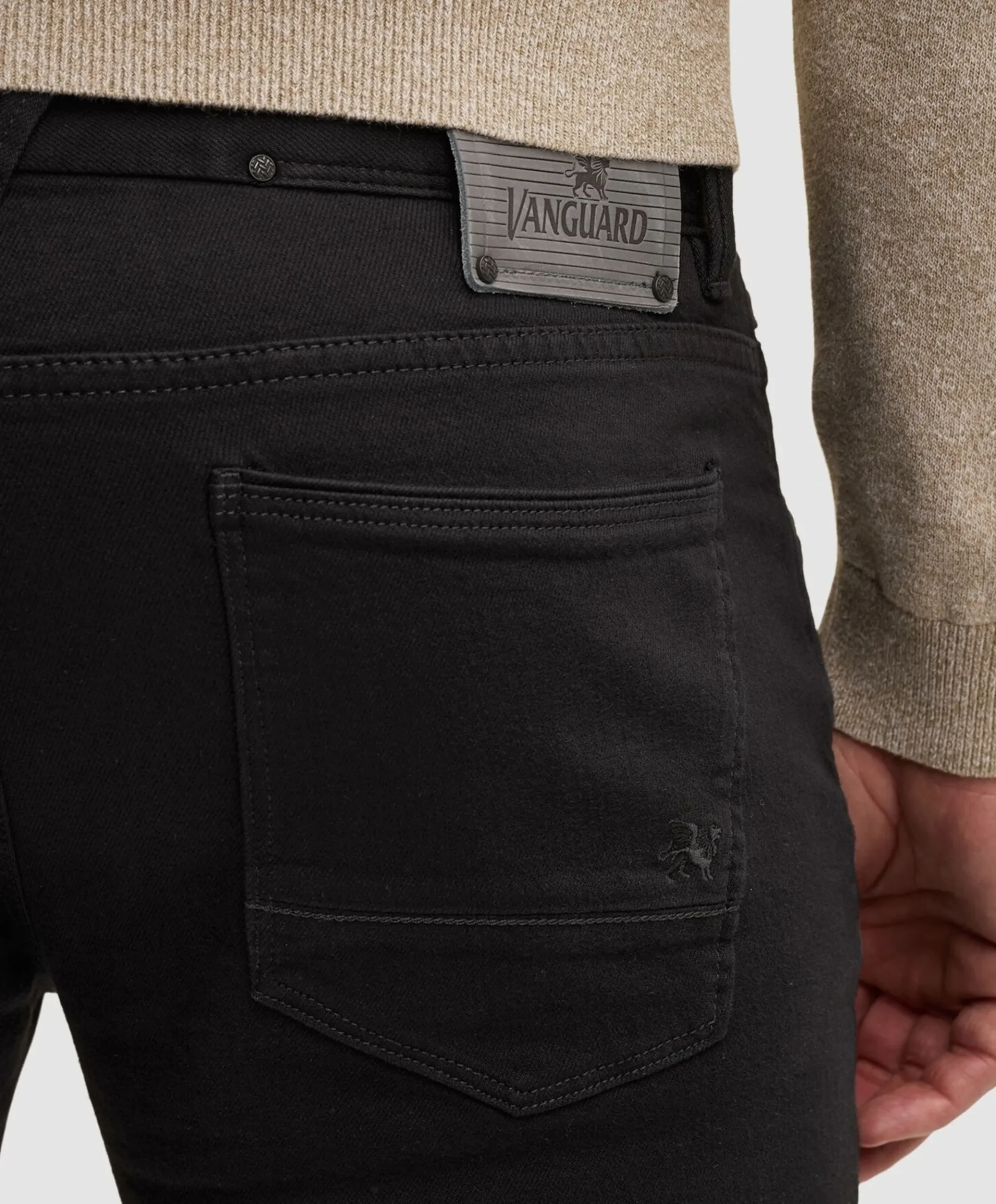 V7 RIDER INDIGO PURE WASH heren jeans zwart