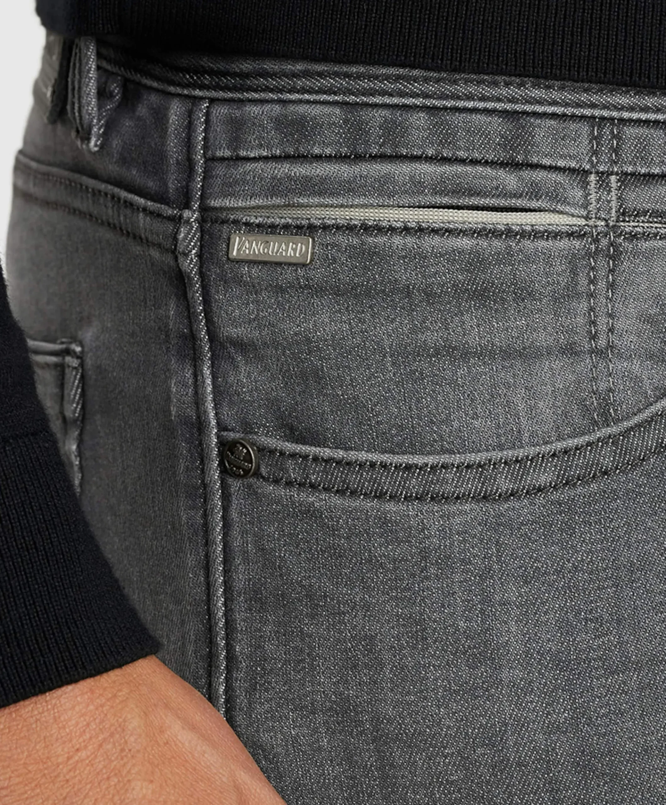 V7 RIDER INDIGO PURE WASH heren jeans grijs