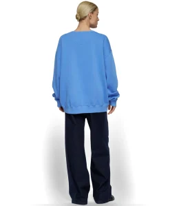 western chambray dames broek blauw