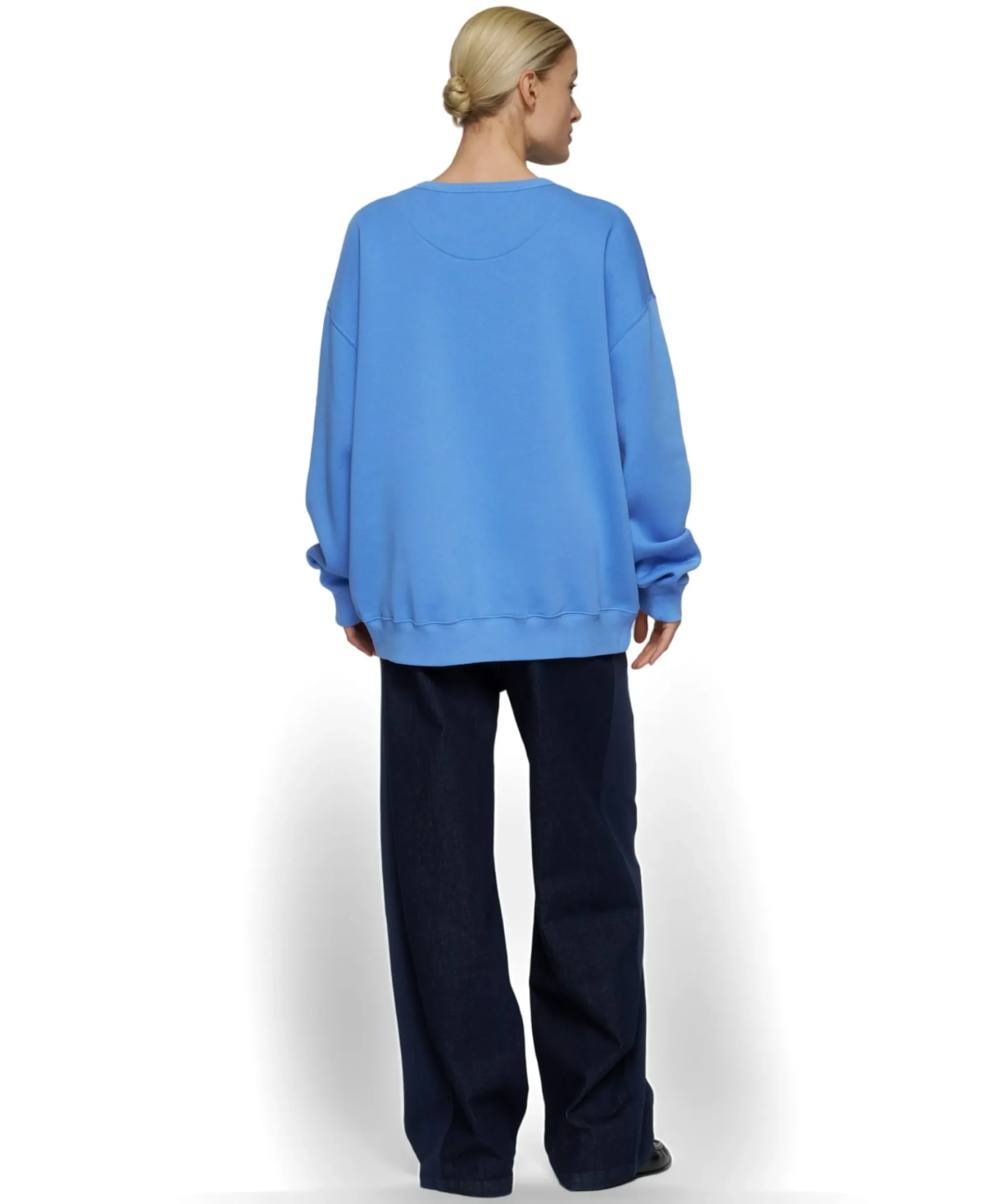 western chambray dames broek blauw