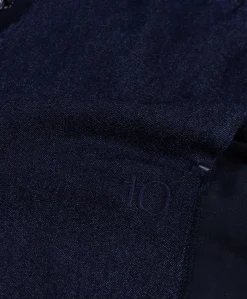 western chambray dames broek blauw