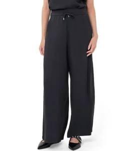 Wide acetate dames broek grijs