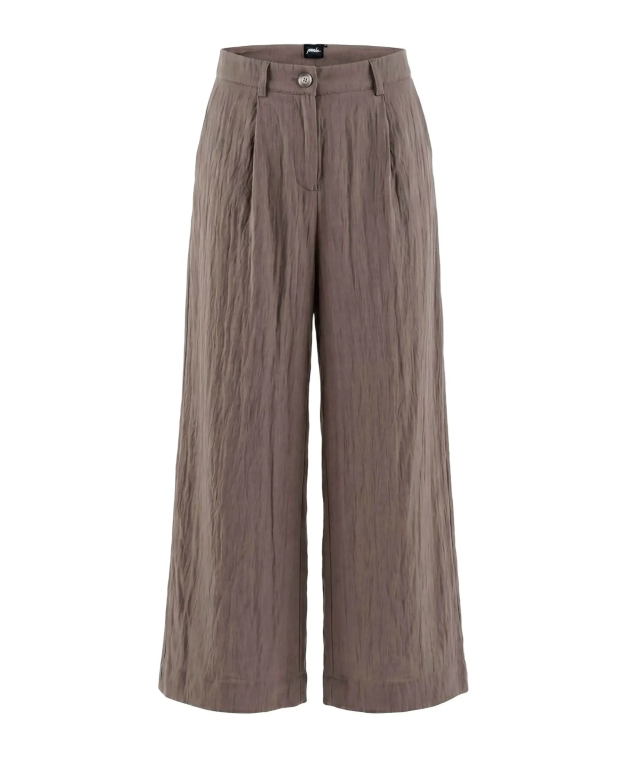 Wide dames broek bruin
