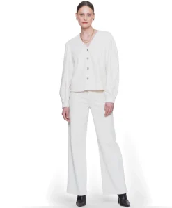 Wide dames jeans ecru