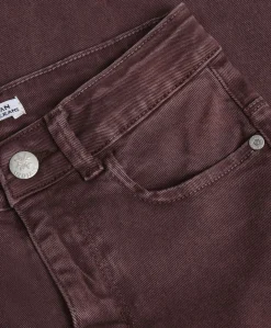 Wide Fit Colour meisjes jeans bordeaux