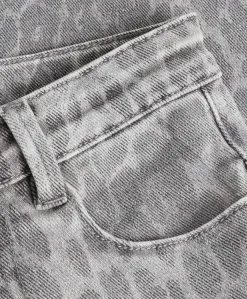 Wide Fit uniseks jeans grijs