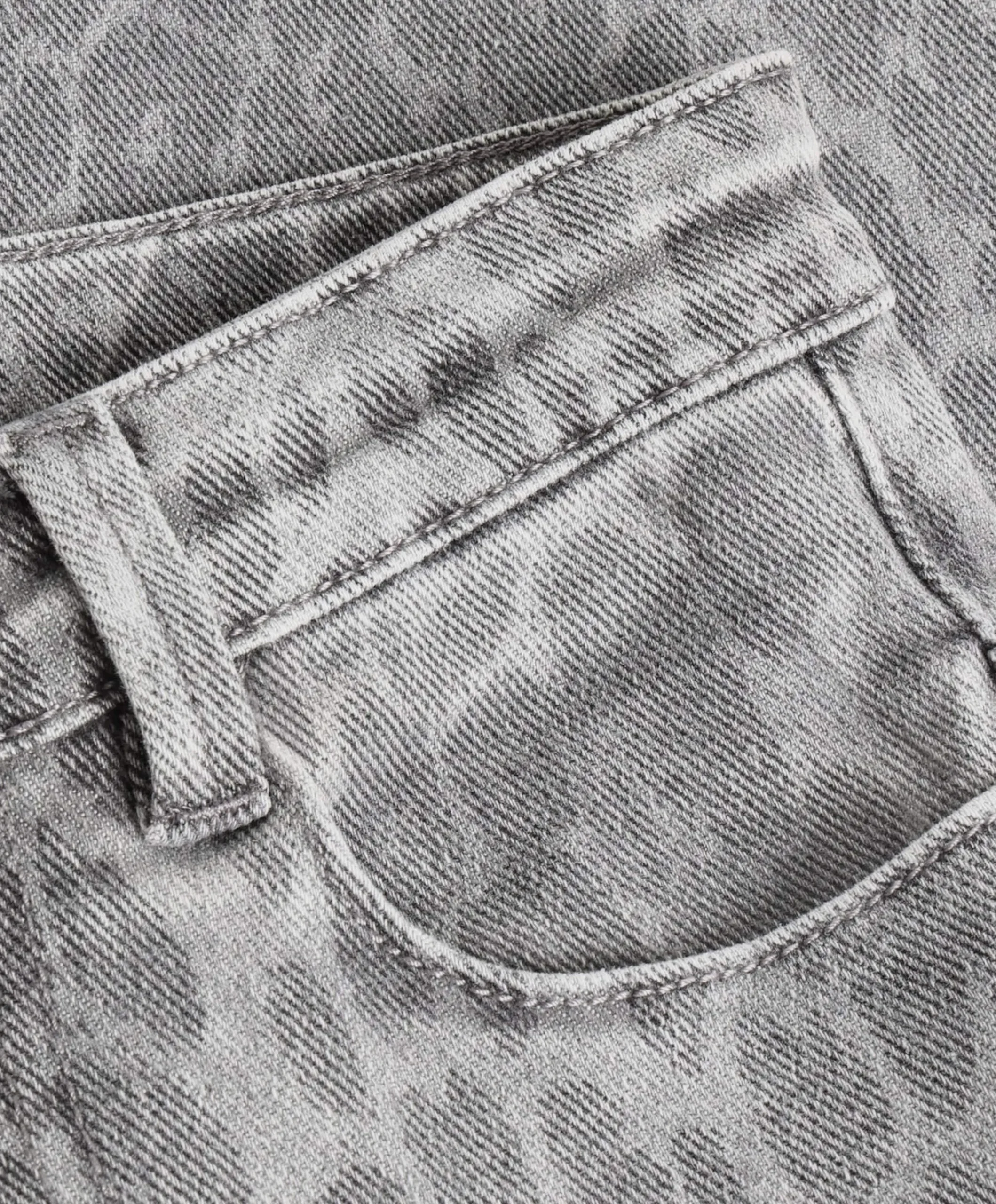 Wide Fit uniseks jeans grijs