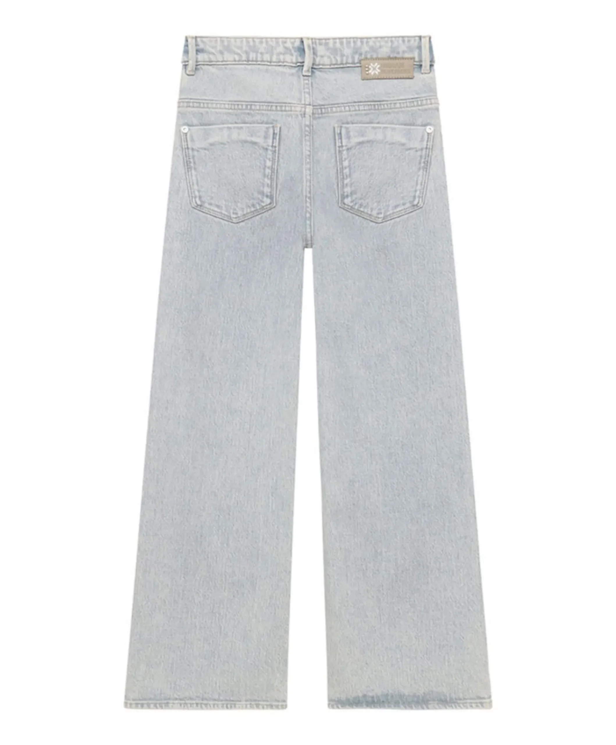 Wide Fit Washed meisjes jeans blauw