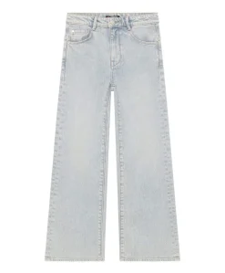 Wide Fit Washed meisjes jeans blauw