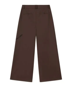 WIDE LEG dames broek bruin