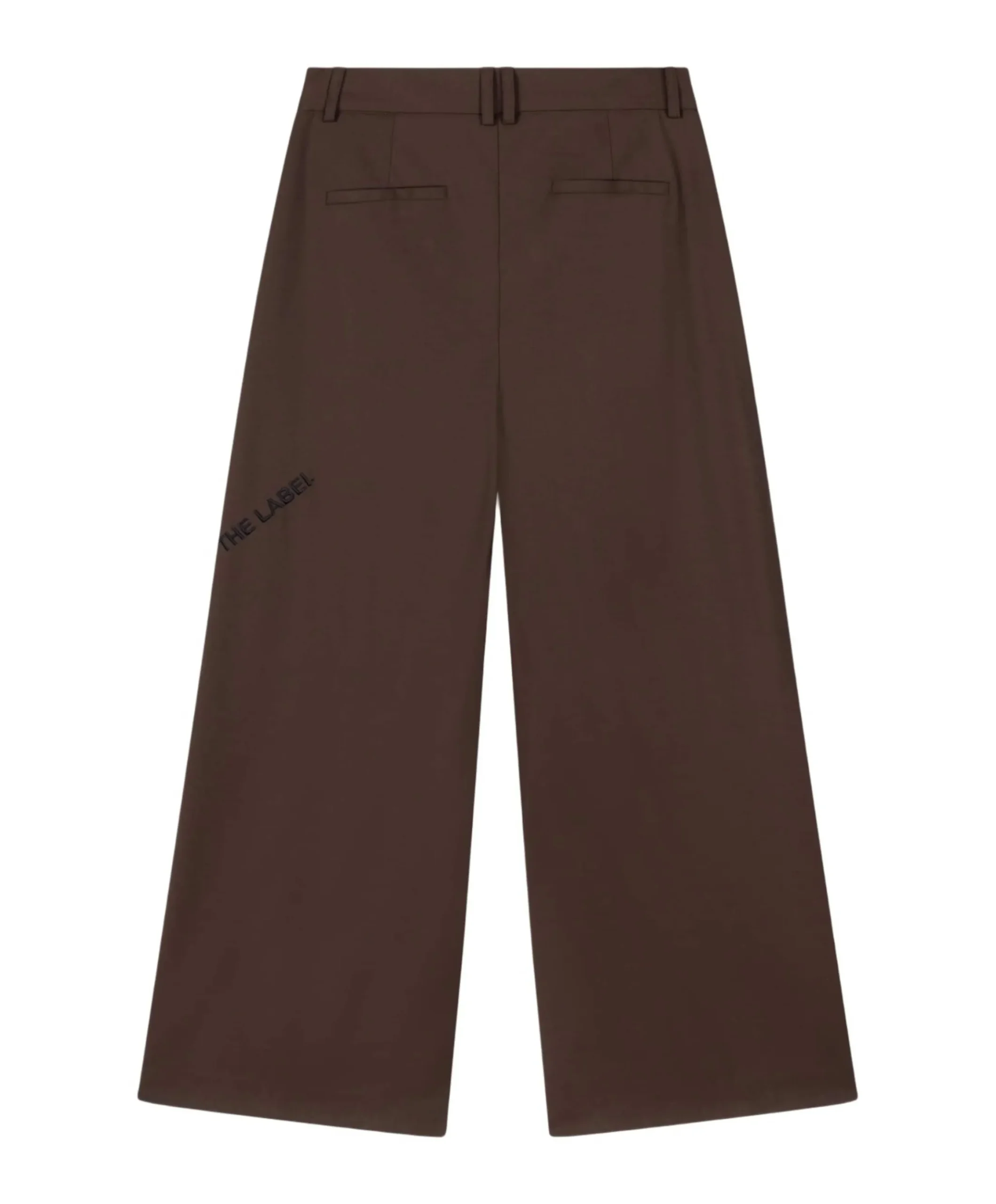 WIDE LEG dames broek bruin