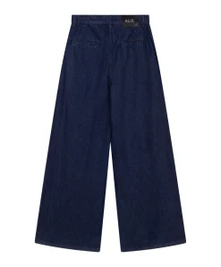 WIDE LEG DENIM dames jeans blauw