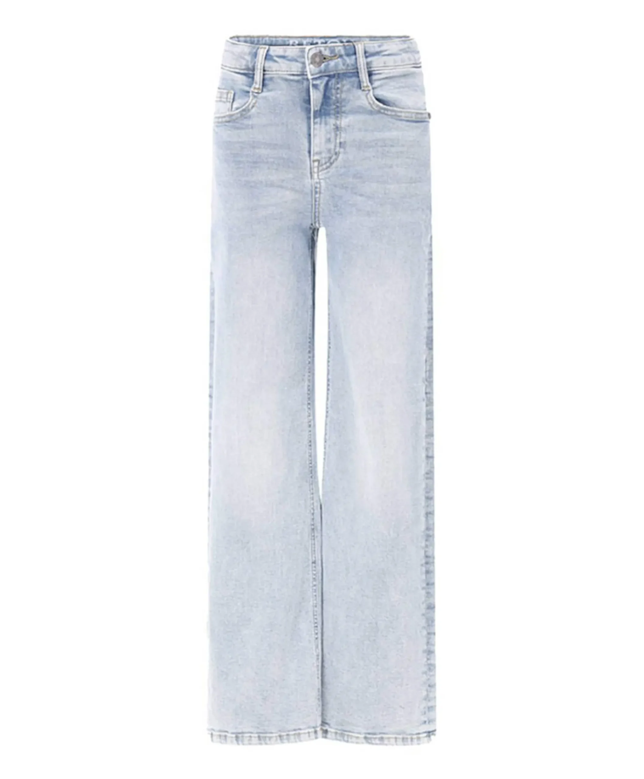Wide leg fit meisjes jeans blauw