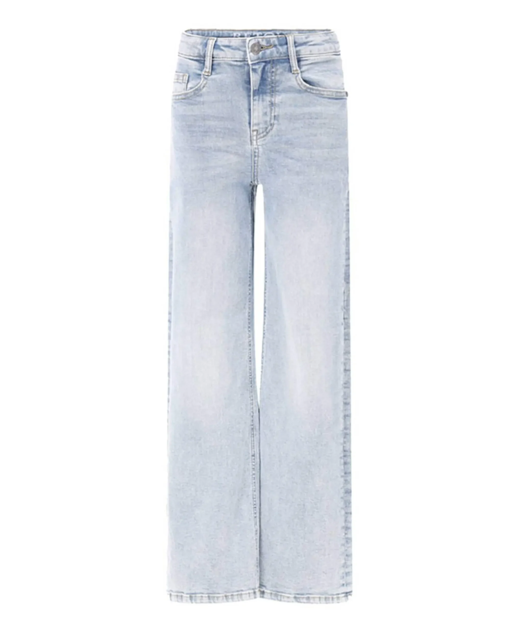 Wide leg fit meisjes jeans blauw
