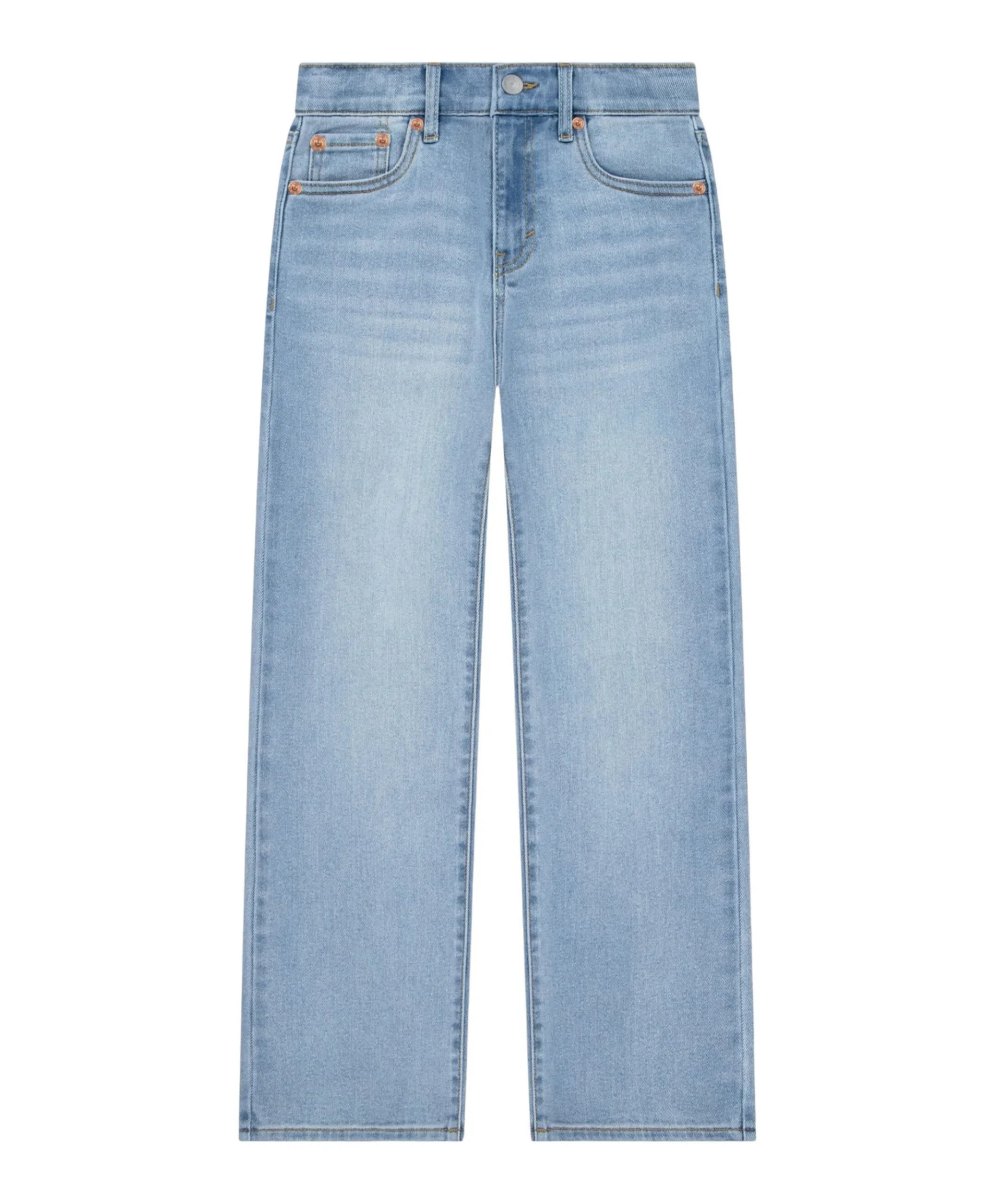 Wide leg jeans meisjes jeans blauw