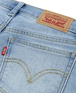 Wide leg jeans meisjes jeans blauw