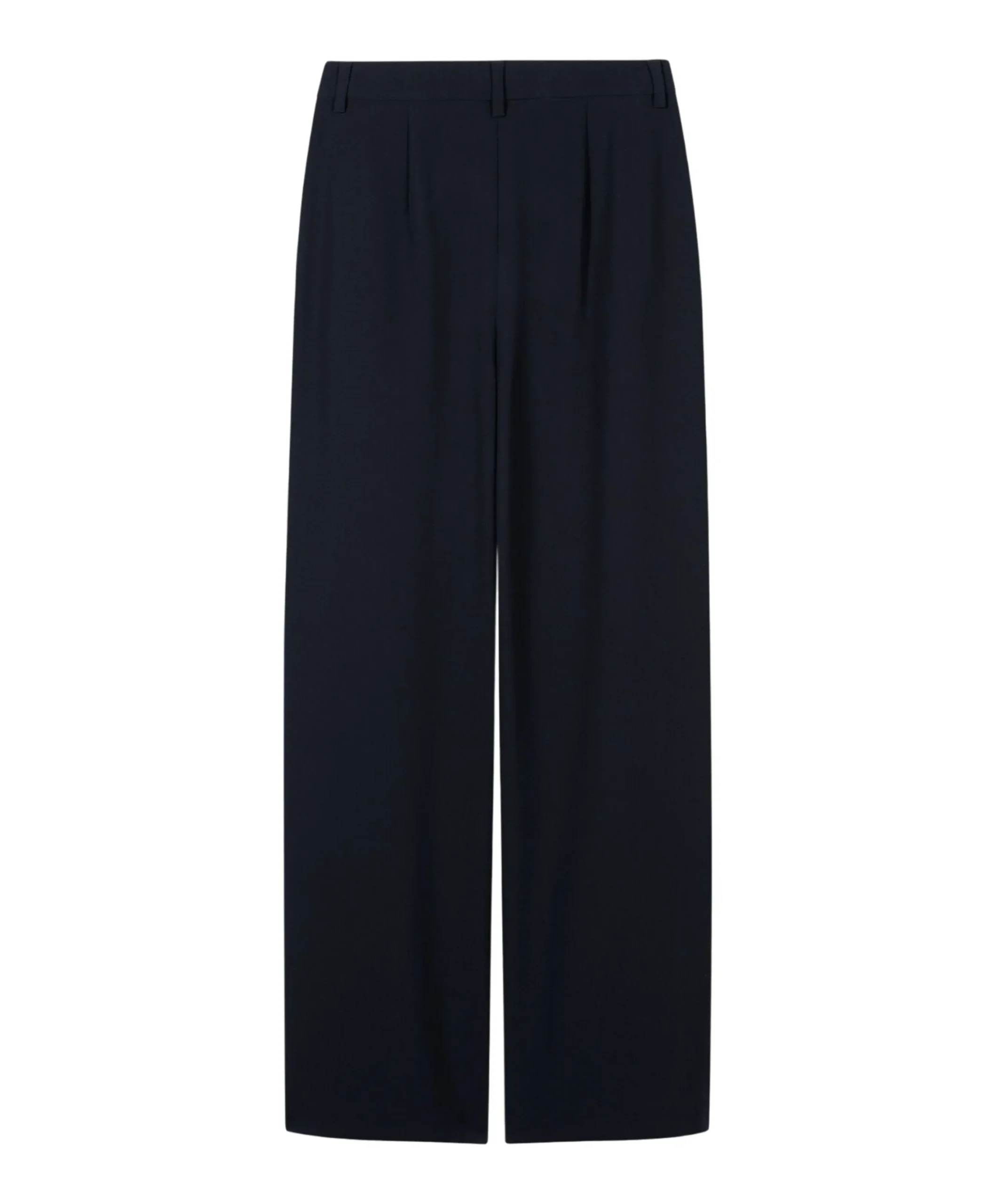 Wideleg mit Bundfalten dames broek blauw