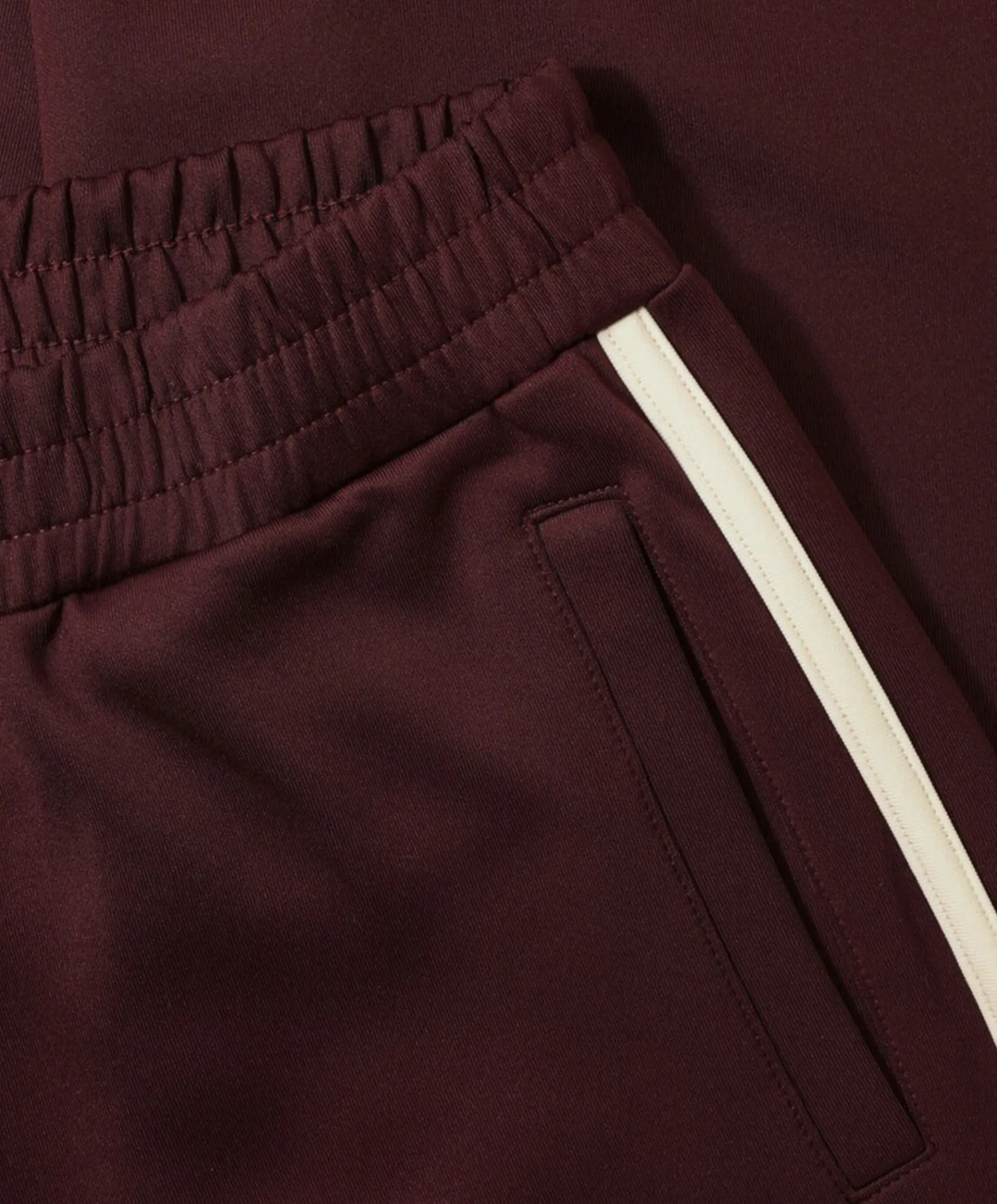 Wide Leg Tape meisjes broek bordeaux