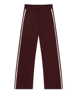 Wide Leg Tape meisjes broek bordeaux