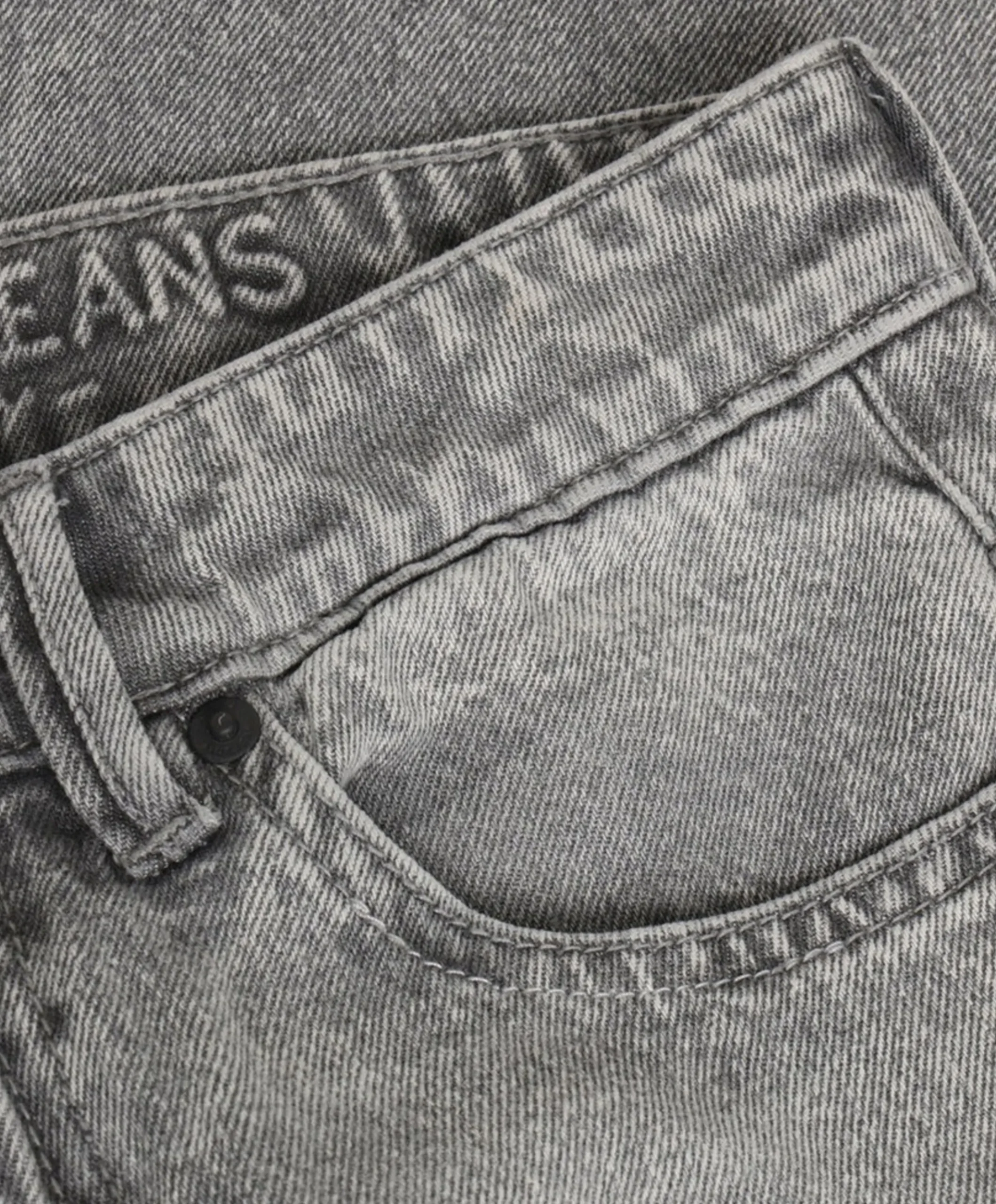 Wide Loose Fit jongens jeans grijs