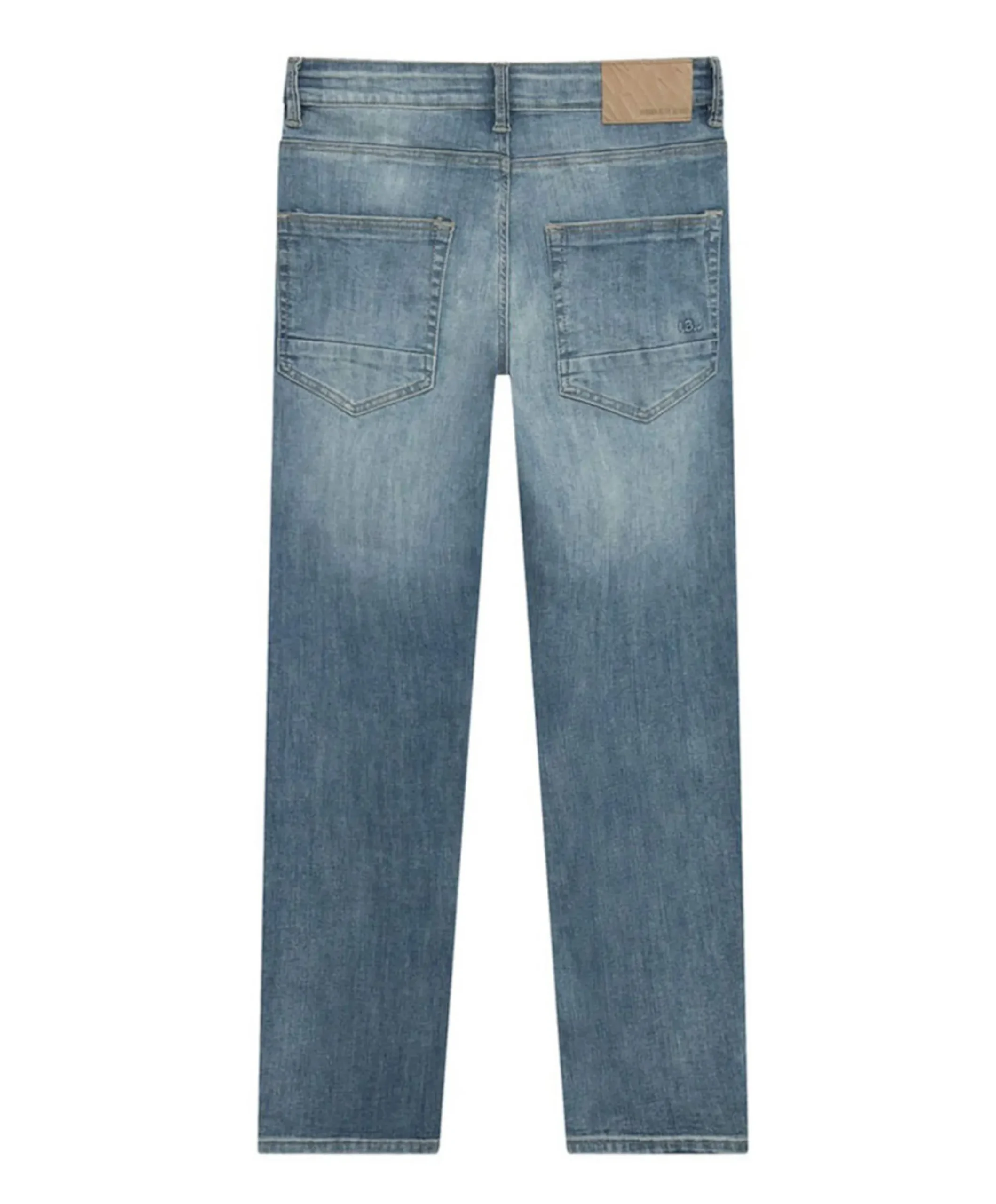 Wide Straight Fit Blue Jeans meisjes jeans blauw