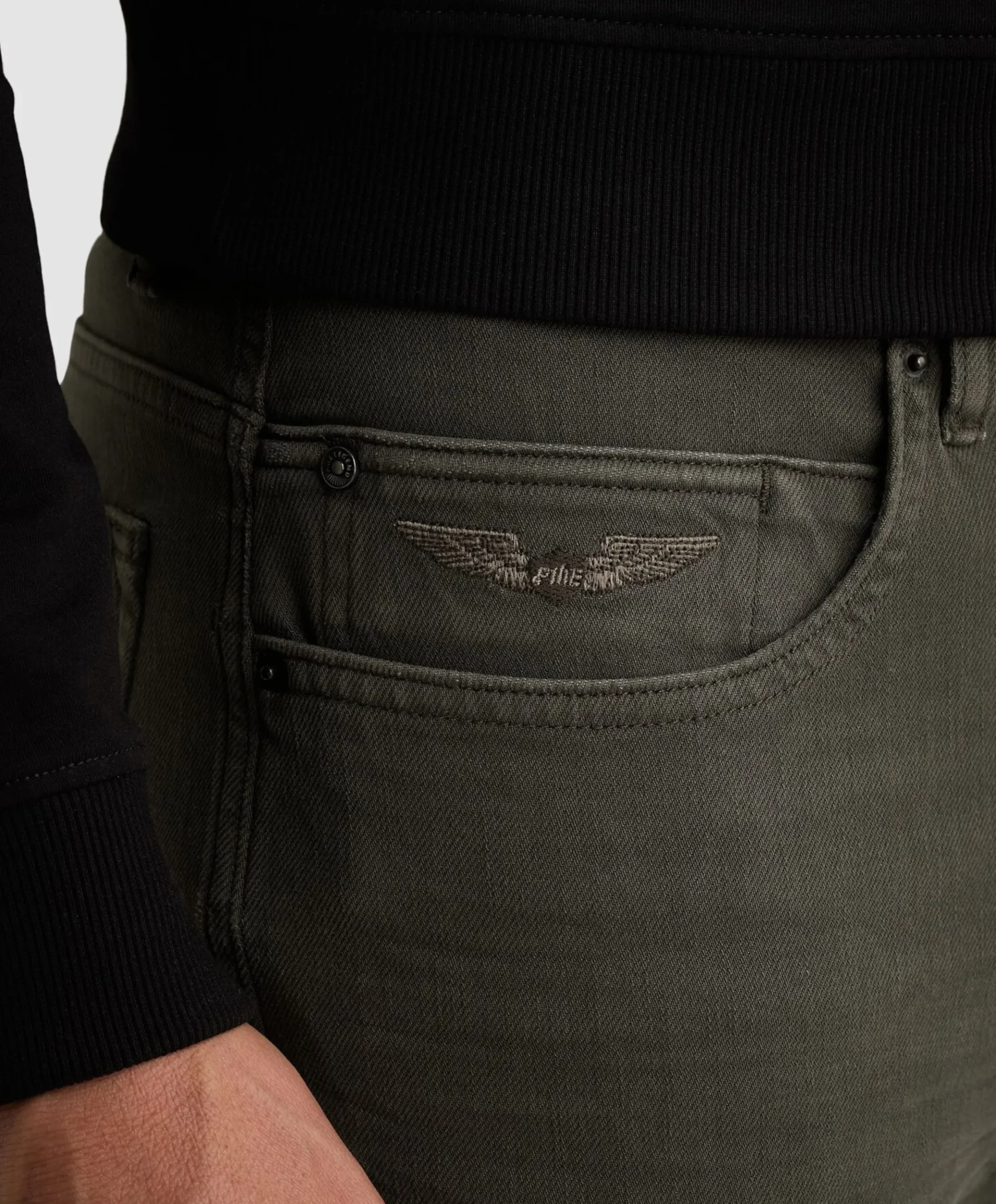 WINGLOAD COLORED DENIM heren jeans groen