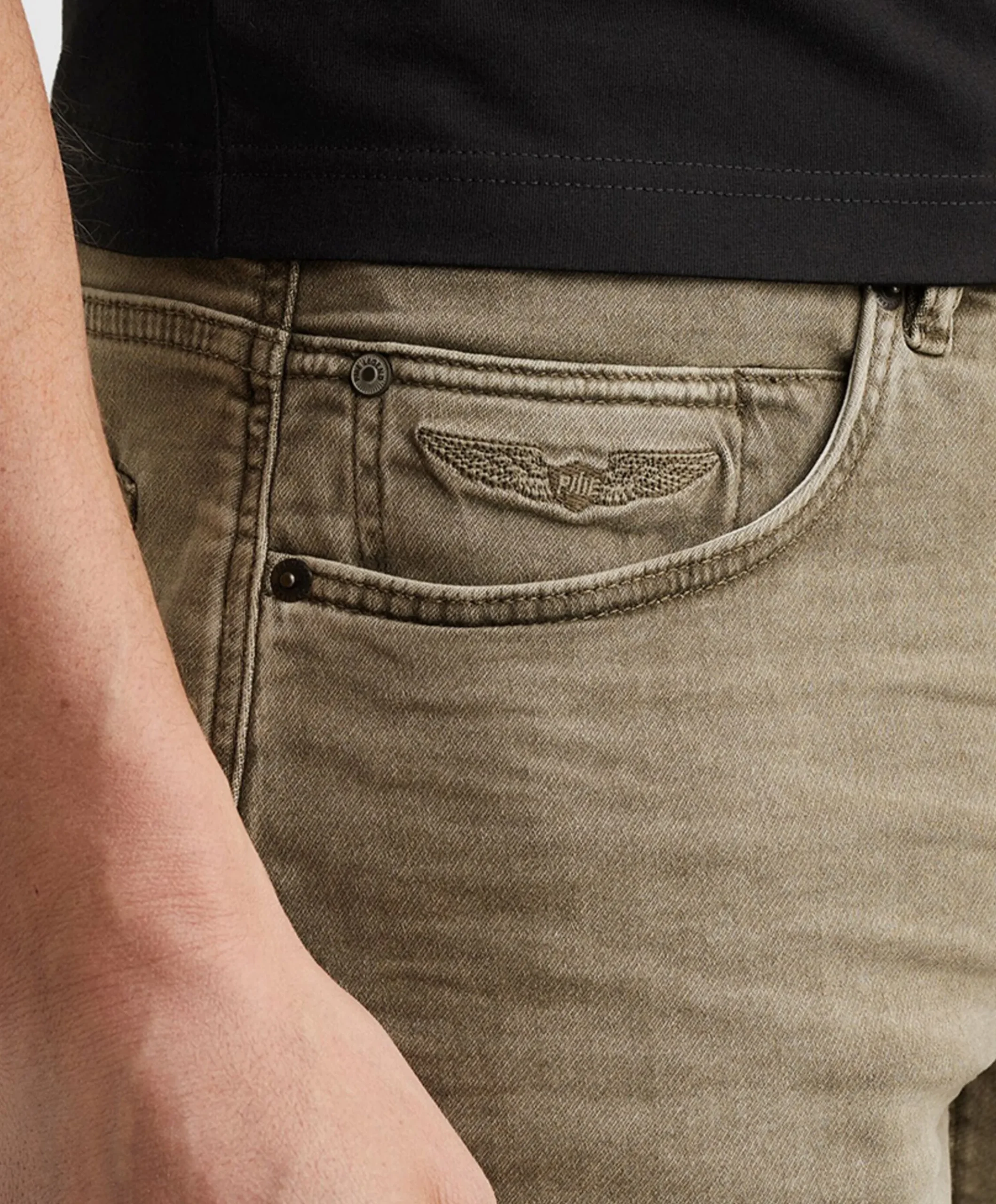 WINGLOAD SHORTS LIGHT WASHED SWEAT heren korte broek bruin