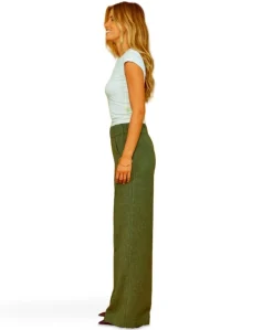 Woody Lush dames pantalon groen