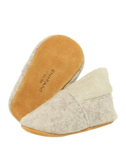 Wool Rib uniseks pantoffels beige