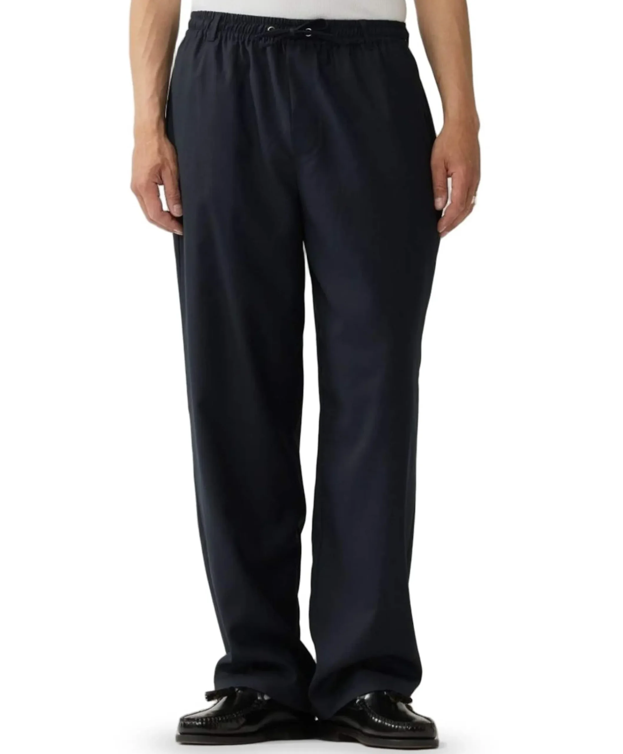 Wool Work Trousers heren pantalon blauw
