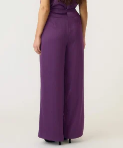YASPELLA HW WIDE S. NOOS dames broek paars