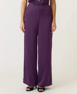 YASPELLA HW WIDE S. NOOS dames broek paars