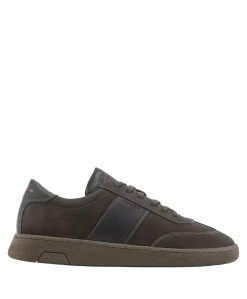 ZACK NUB LTHR heren sneakers bruin