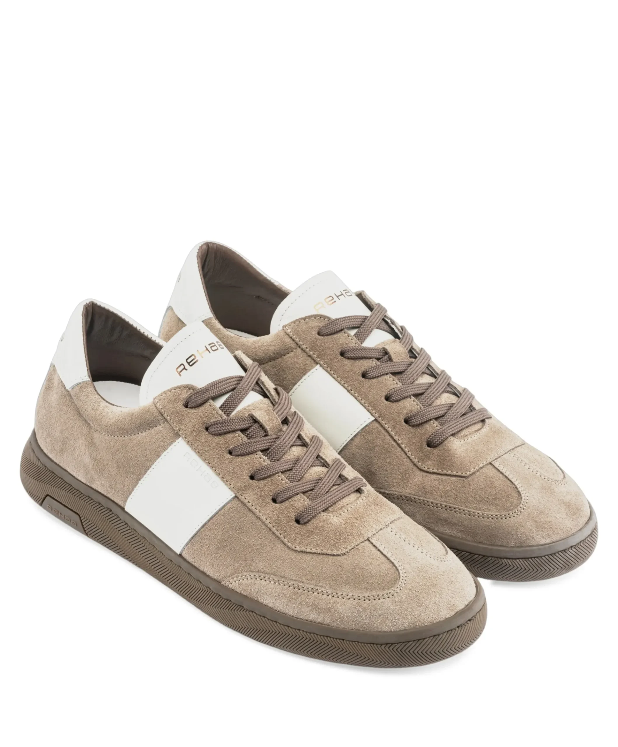 Zack sue LTHR heren sneakers beige