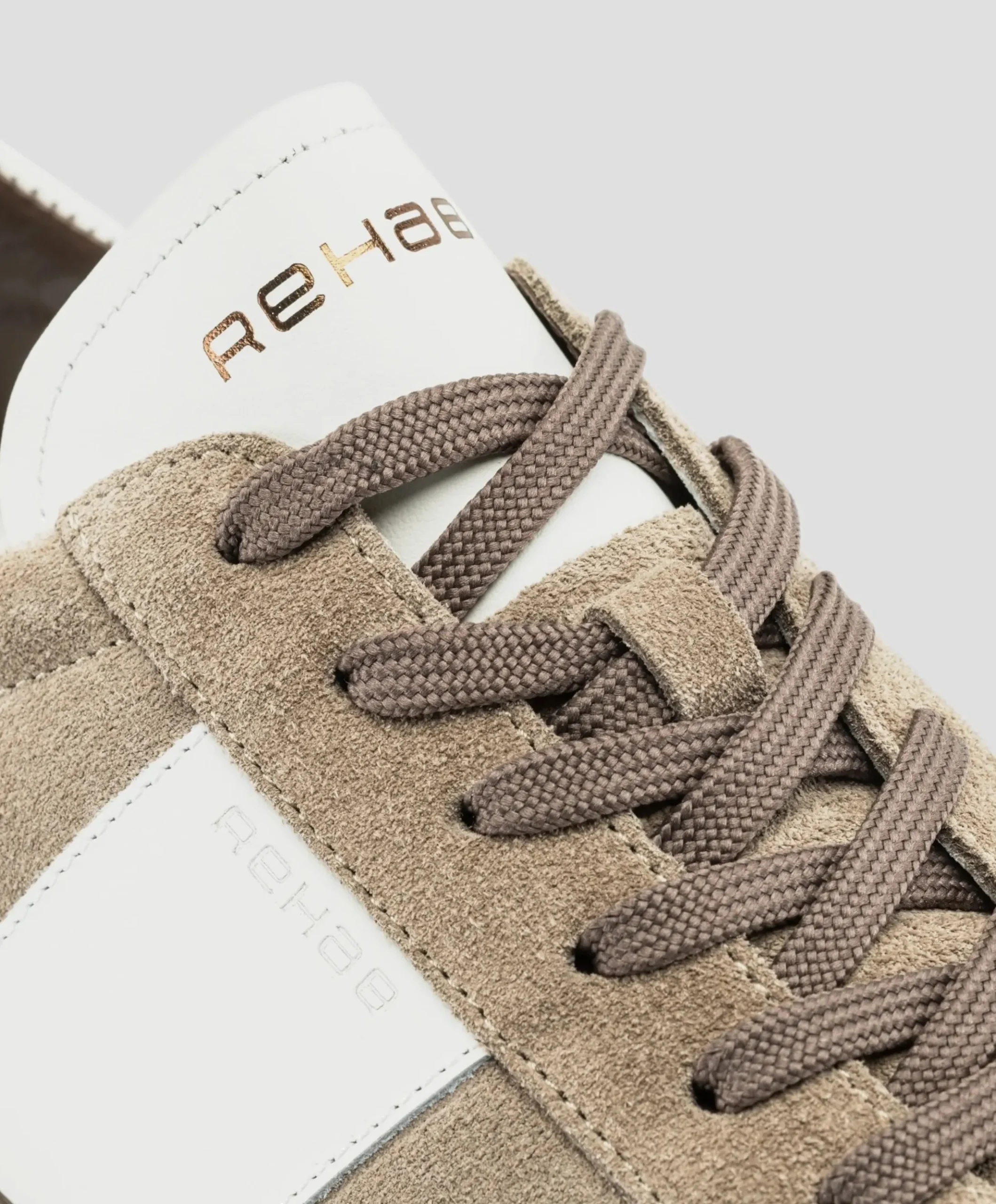 Zack sue LTHR heren sneakers beige