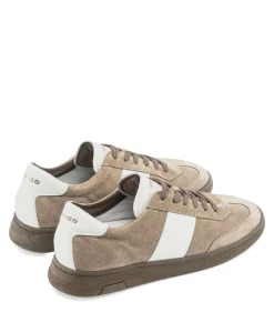 Zack sue LTHR heren sneakers beige